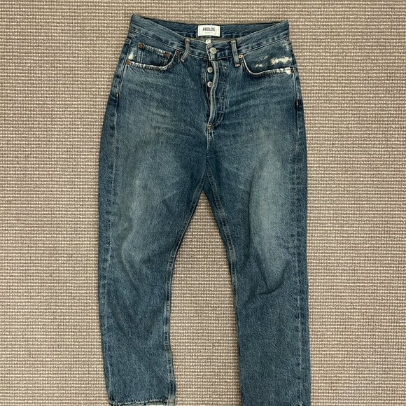 Agolde High Rise Riley Crop 27 - Picture 4 of 6